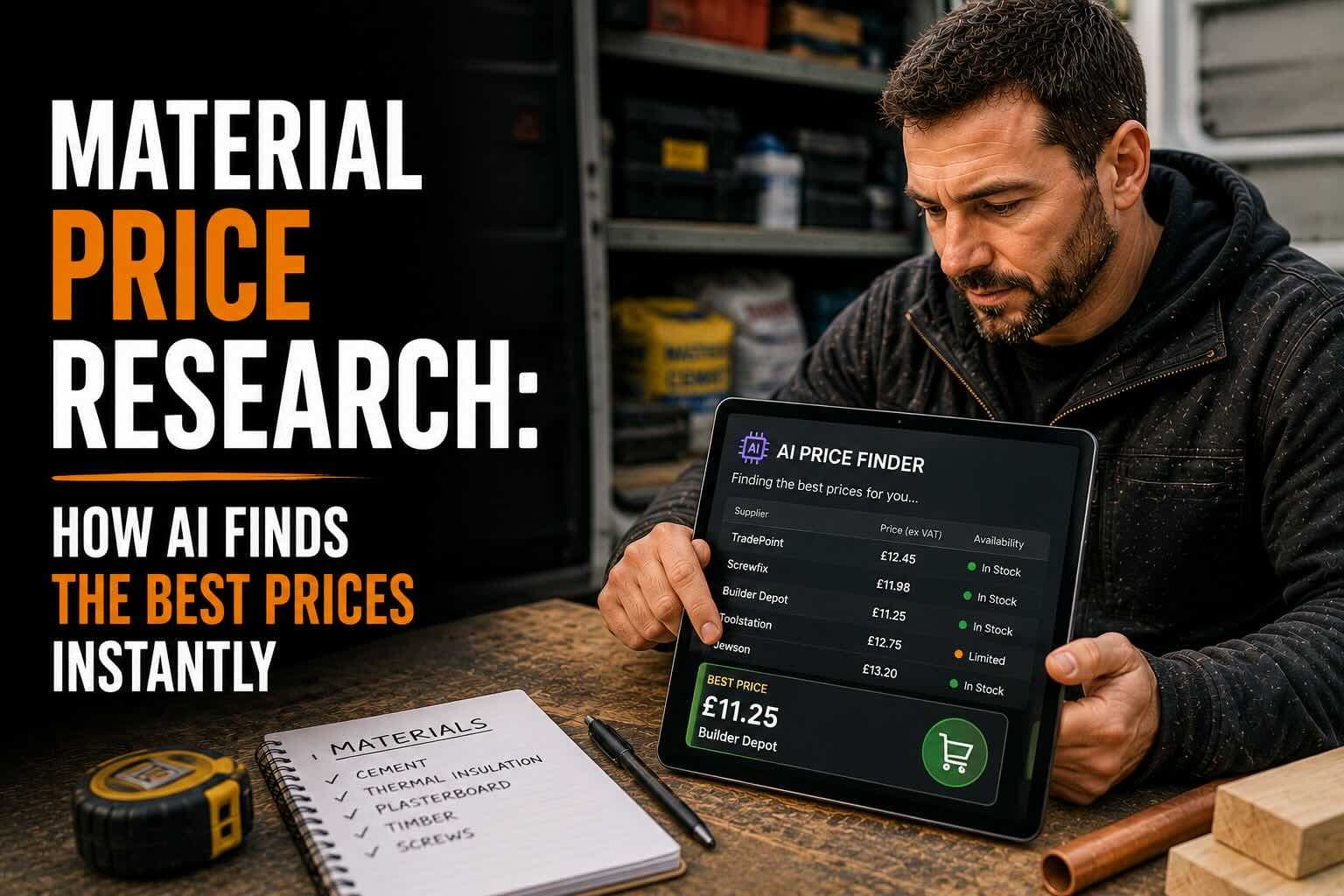Material Price Research: How AI Finds the Best Prices Instantly