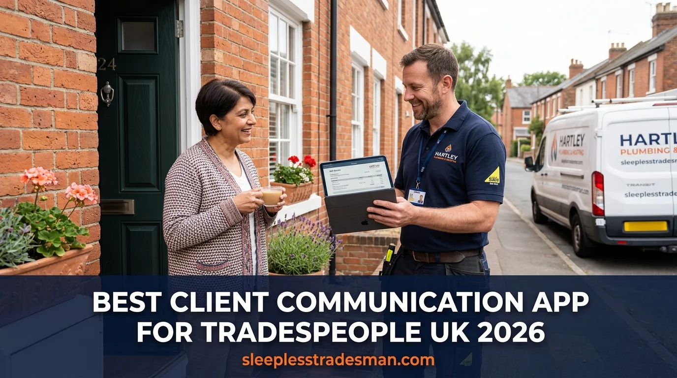 Best client communication app for tradespeople UK 2026